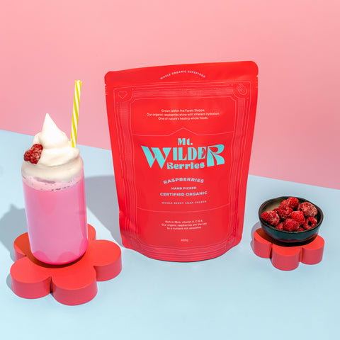 Mt Wilder Berries Organic Frozen Raspberries