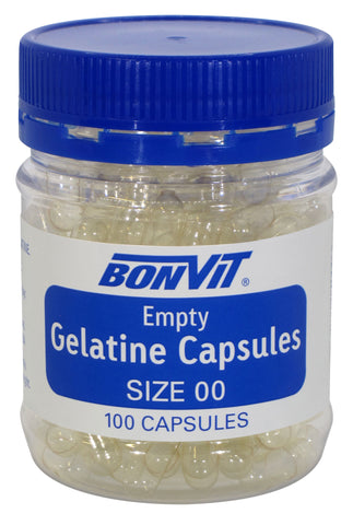 Bonvit Empty Gelatine Capsules 'OO' Size