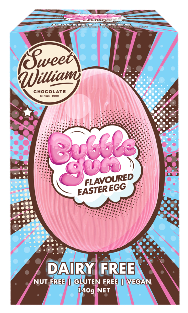 Sweet William Dairy Free Bubblegum Flavoured Easter Egg