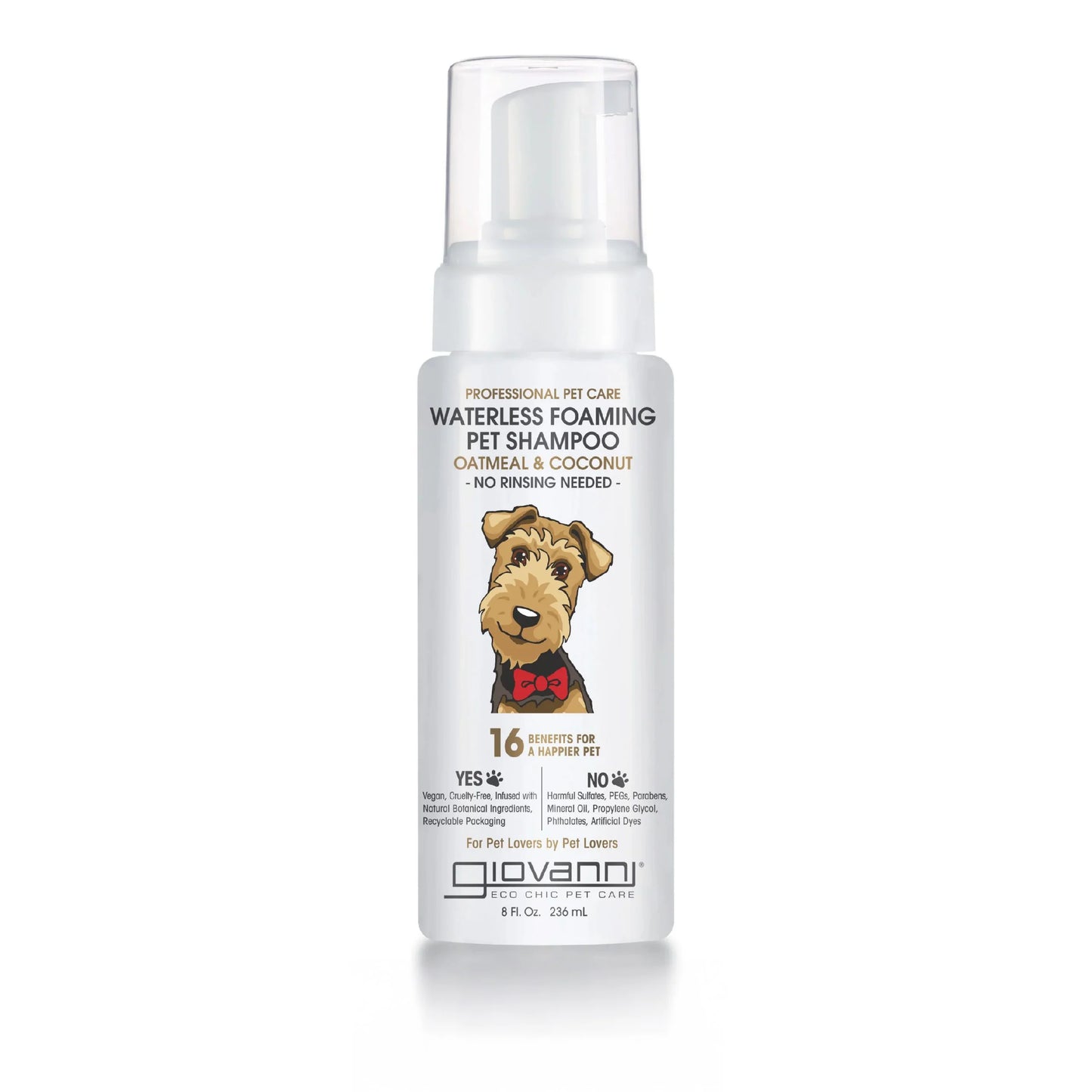 Giovanni Waterless Foaming Pet Shampoo