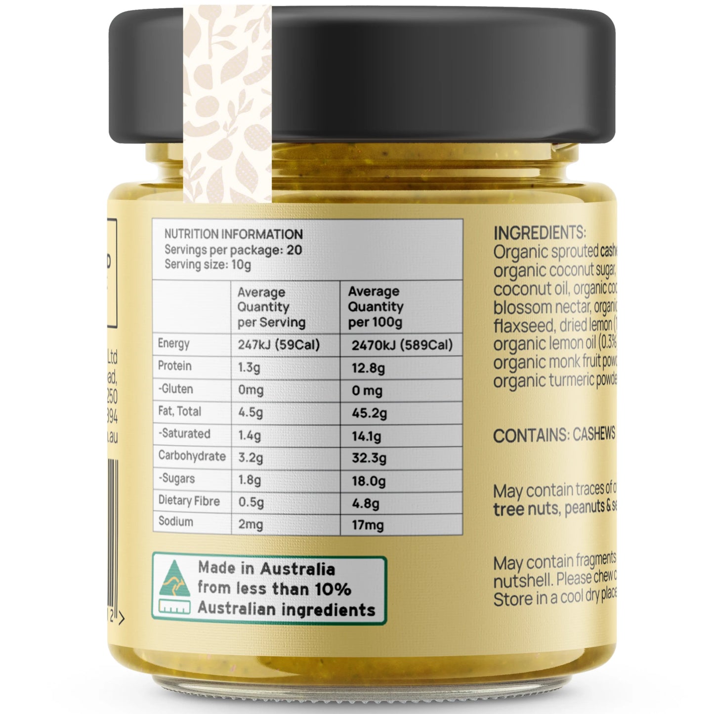 Food to Nourish Organic Luscious Lemon Spread