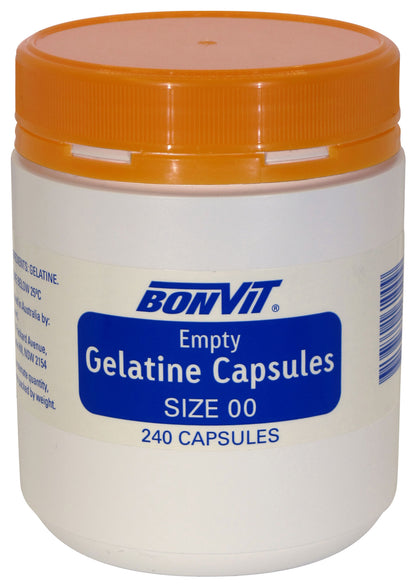 Bonvit Empty Gelatine Capsules 'OO' Size