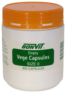 Bonvit Empty Vege Capsules ‘O' Size