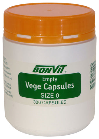 Bonvit Empty Vege Capsules ‘O' Size