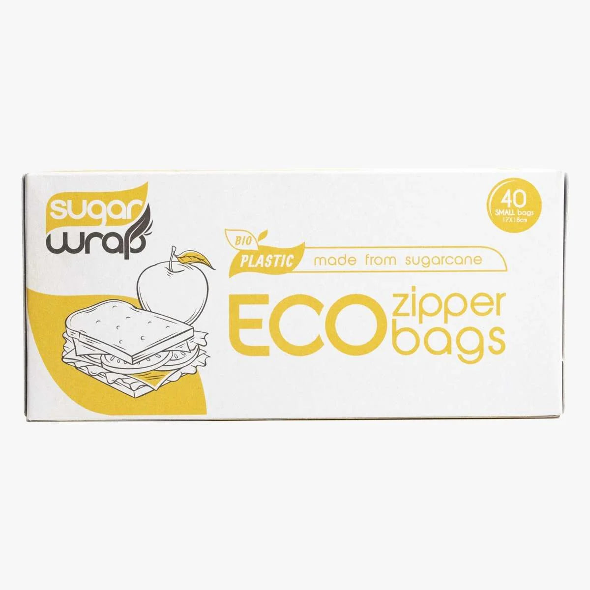 Sugarwrap Eco Zipper Bags Made From Sugarcane Small