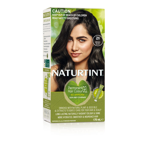 NaturTint Permanent Hair Colour Brown Black 2N