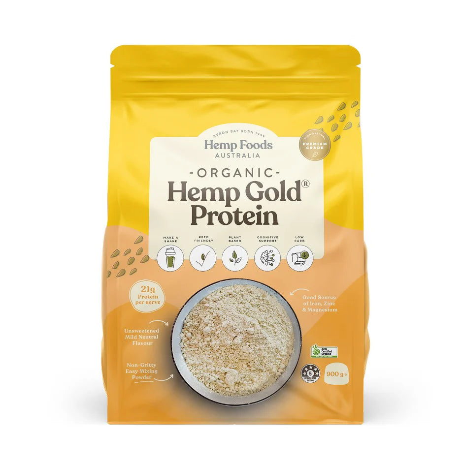 Hemp Foods Australia Organic Hemp Protein Powder Gold