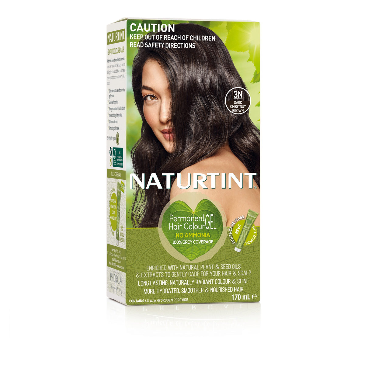 NaturTint Permanent Hair Colour Dark Chestnut Brown 3N