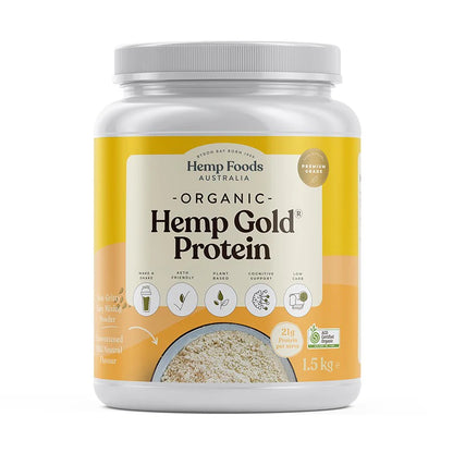 Hemp Foods Australia Organic Hemp Protein Powder Gold