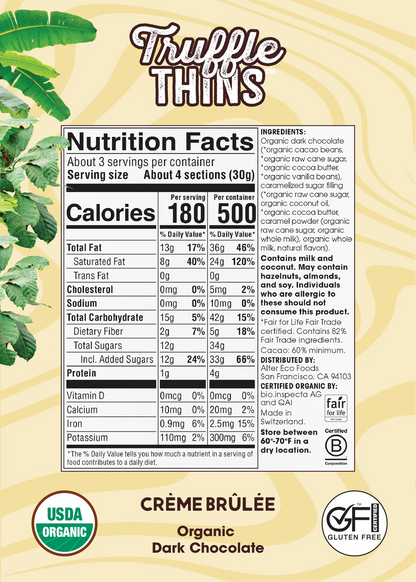Alter Eco Truffle Thins Creme Brulee