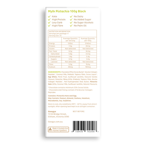 Googys Protein Chocolate (Pistachio)