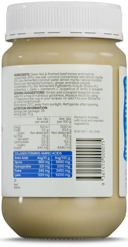 Best of the Bone Probiotic Bone Broth Coconut Lemon