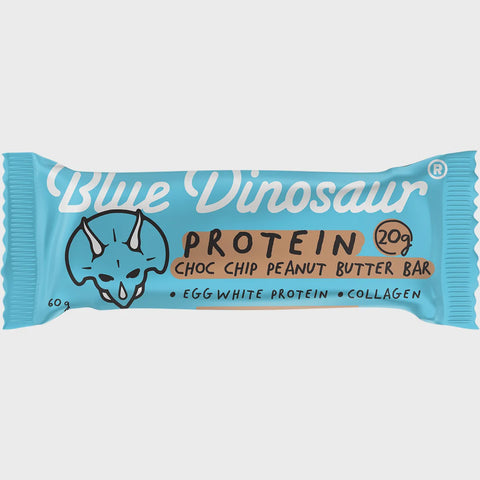 Blue Dinosaur Choc Chip Peanut Butter Protein Bar