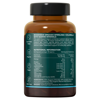 BioGenesis Organic Spirulina & Chlorella & Marine Minerals