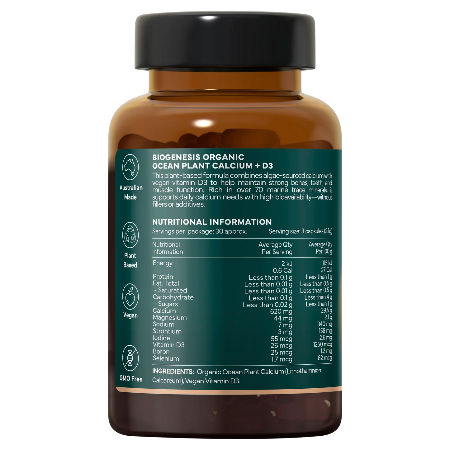 BioGenesis Organic Ocean Plant Calcium + D3