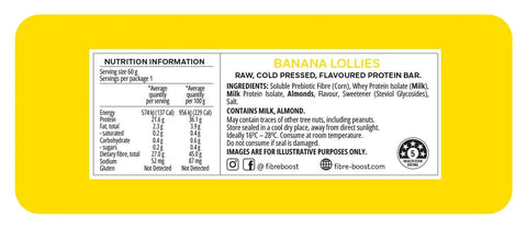 Fibre Boost Banana Lollies Protein Bar