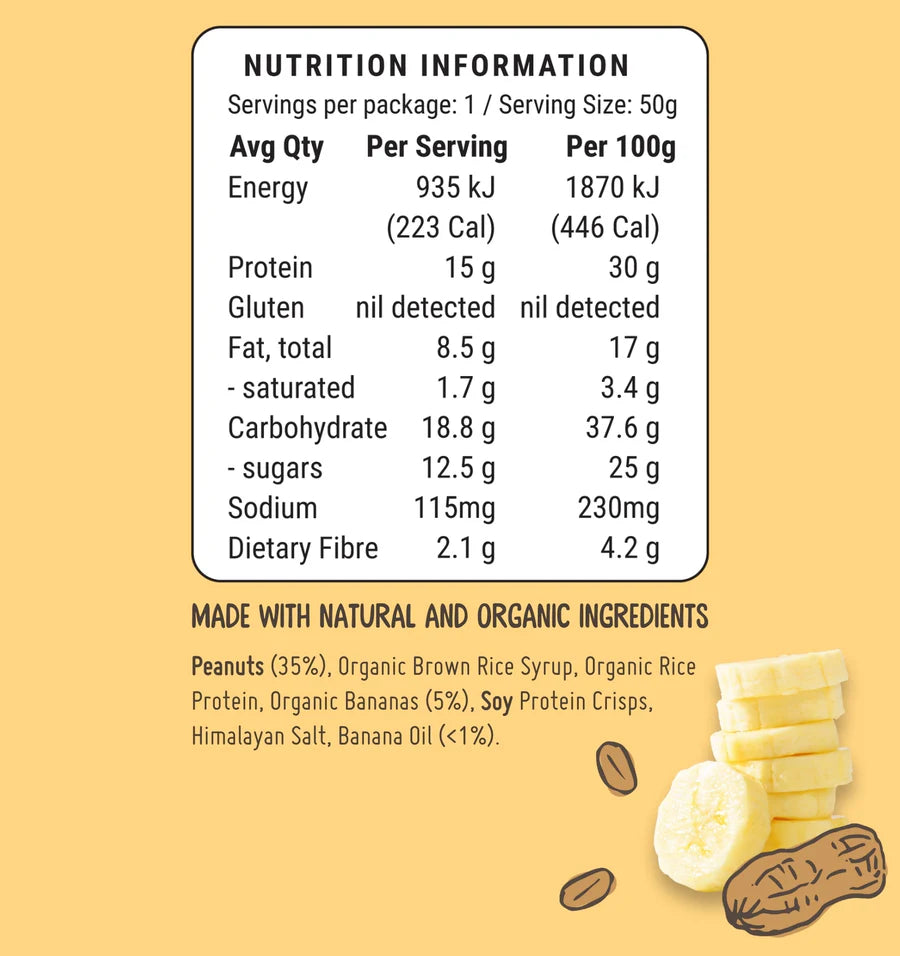 Fod Bod Banana & Peanut Bar