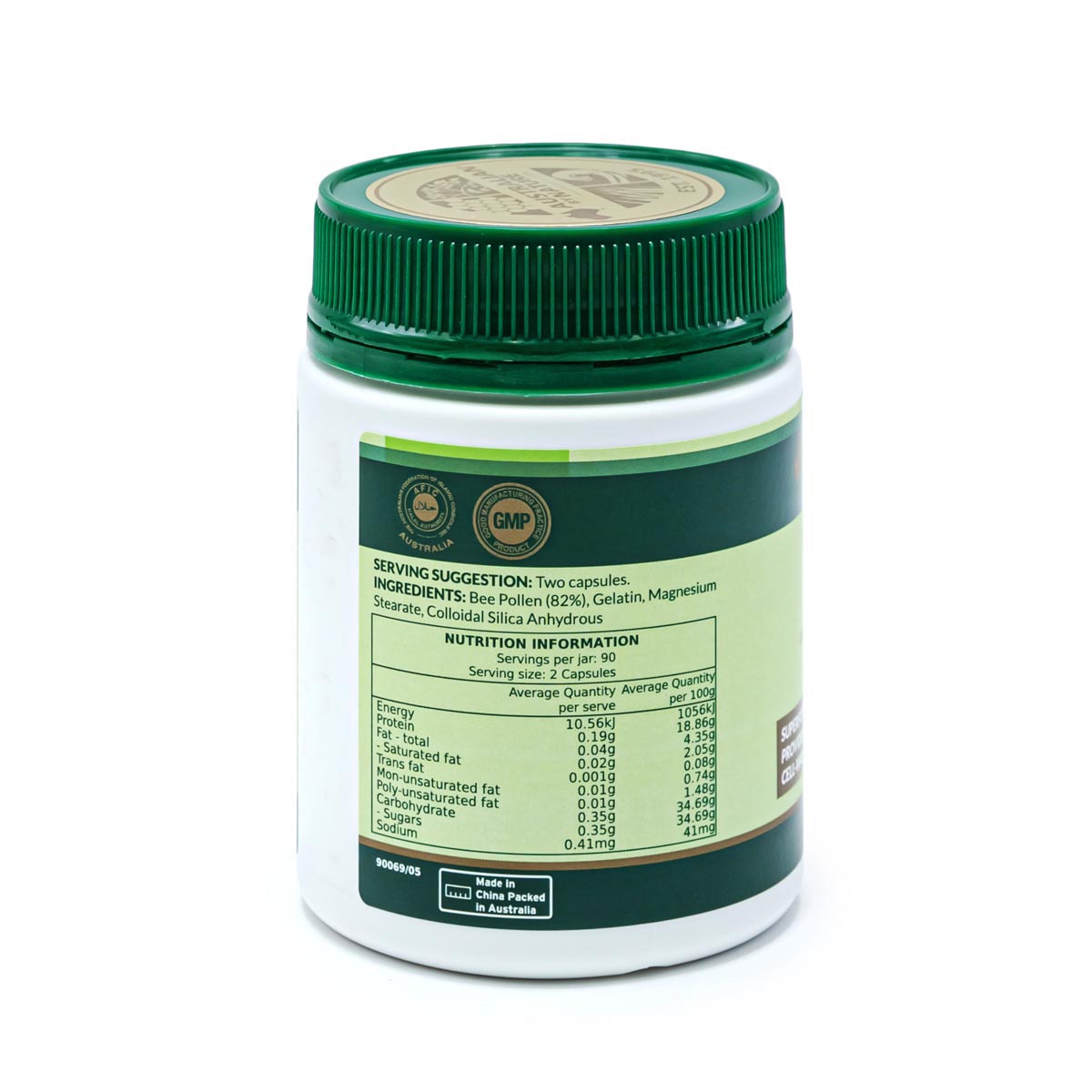 Australian By Nature Bee Pollen Capsules (500mg)
