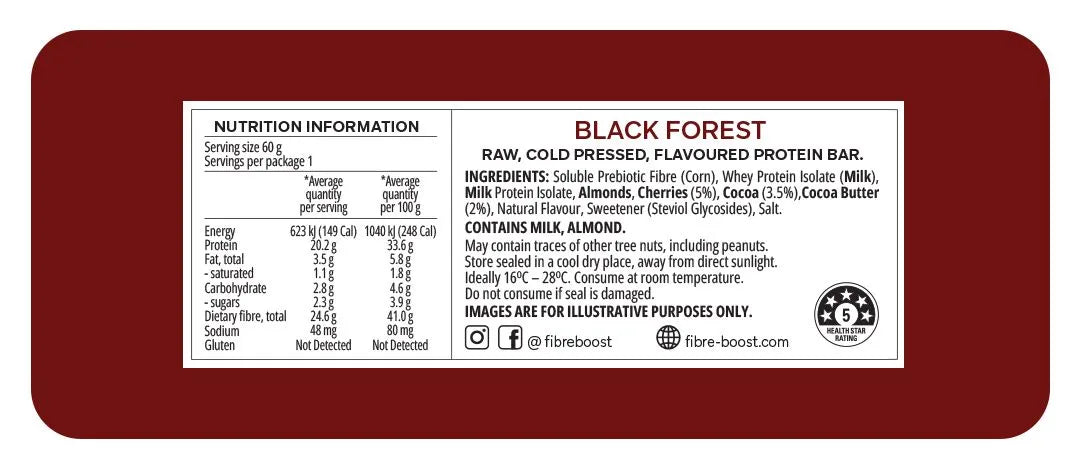 Fibre Boost Black Forest Protein Bar