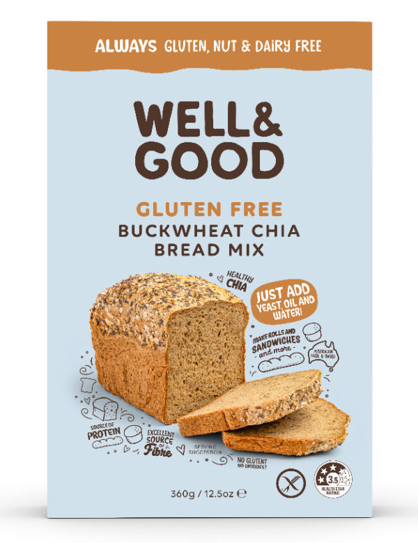 Well & Good Gluten Free Buckwheat Chia Bread Mix