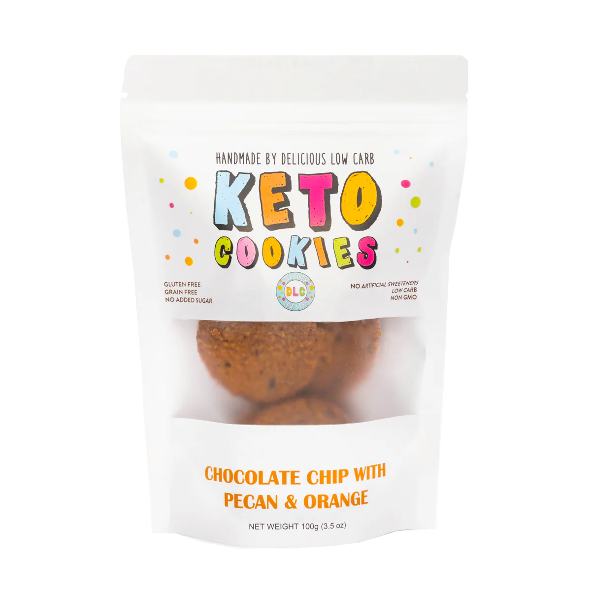 Delicious Low Carb Keto Cookies Orange Pecan