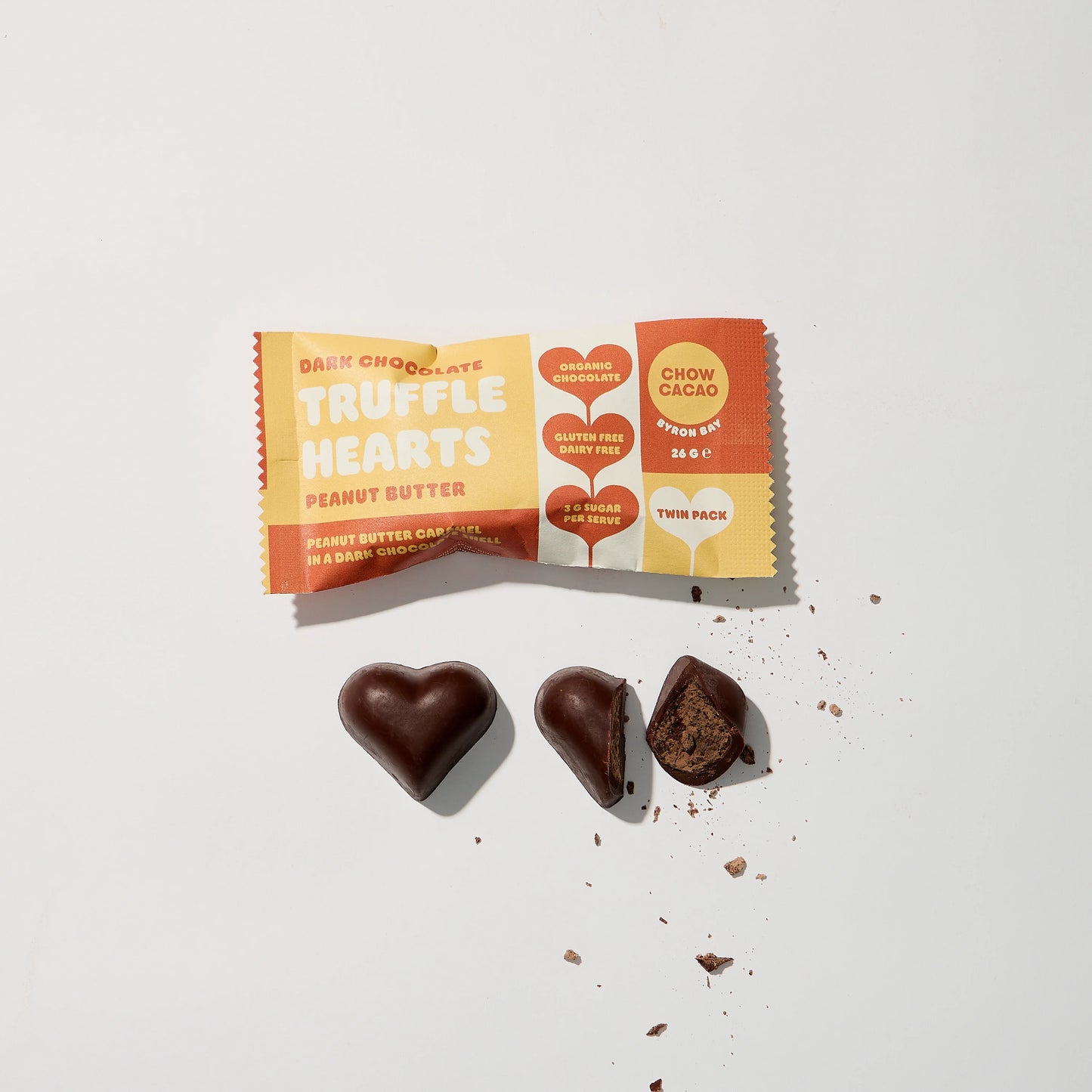 Chow Cacao Truffle Hearts