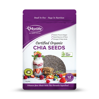 Morlife Chia Seeds Black Certified Organic