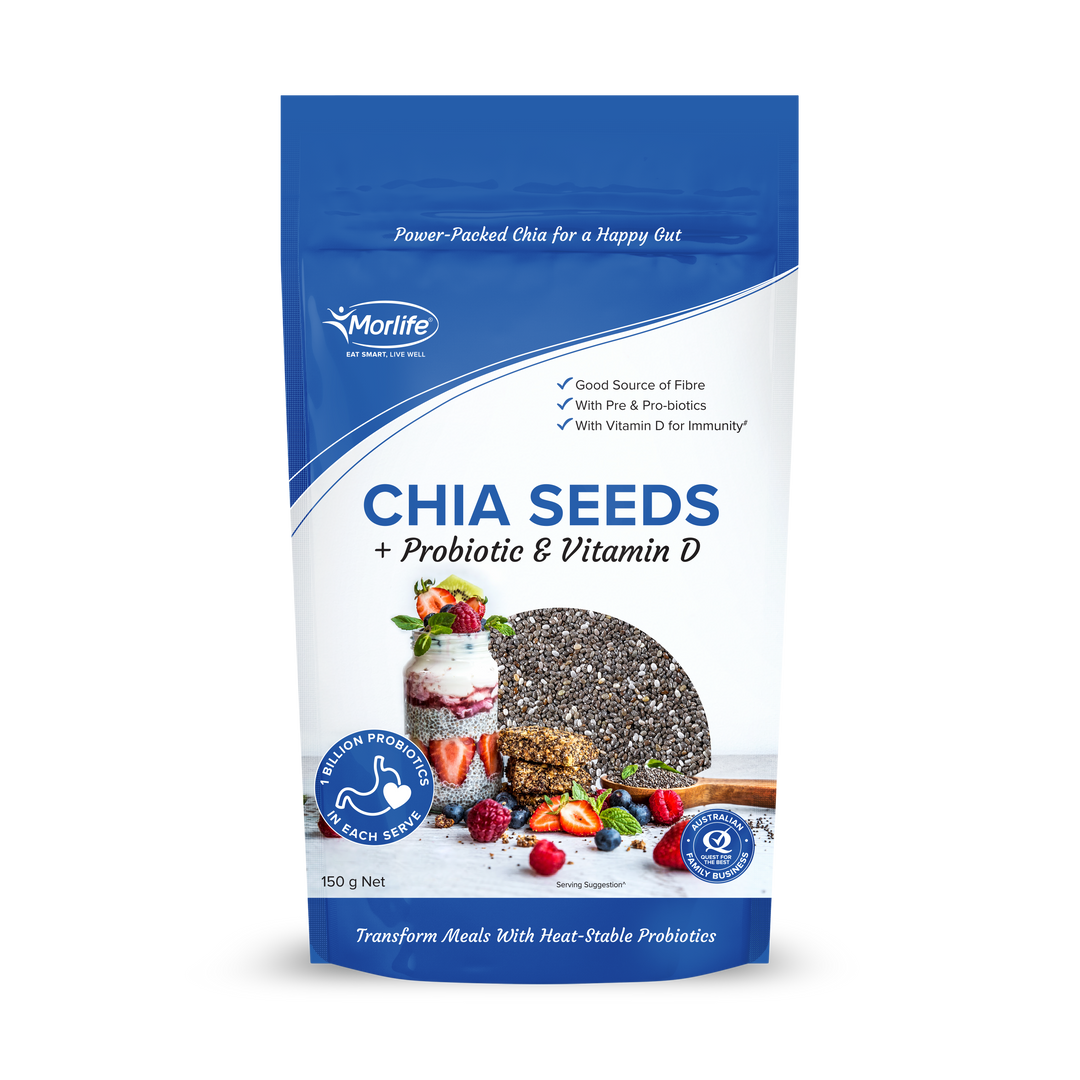 Morlife Chia Seeds + Probiotic & Vitamin D