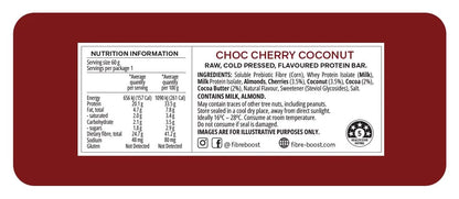 Fibre Boost Choc Cherry Coconut Protein bar