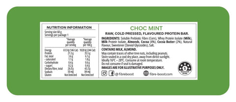 Fibre Boost Choc Mint Protein Bar