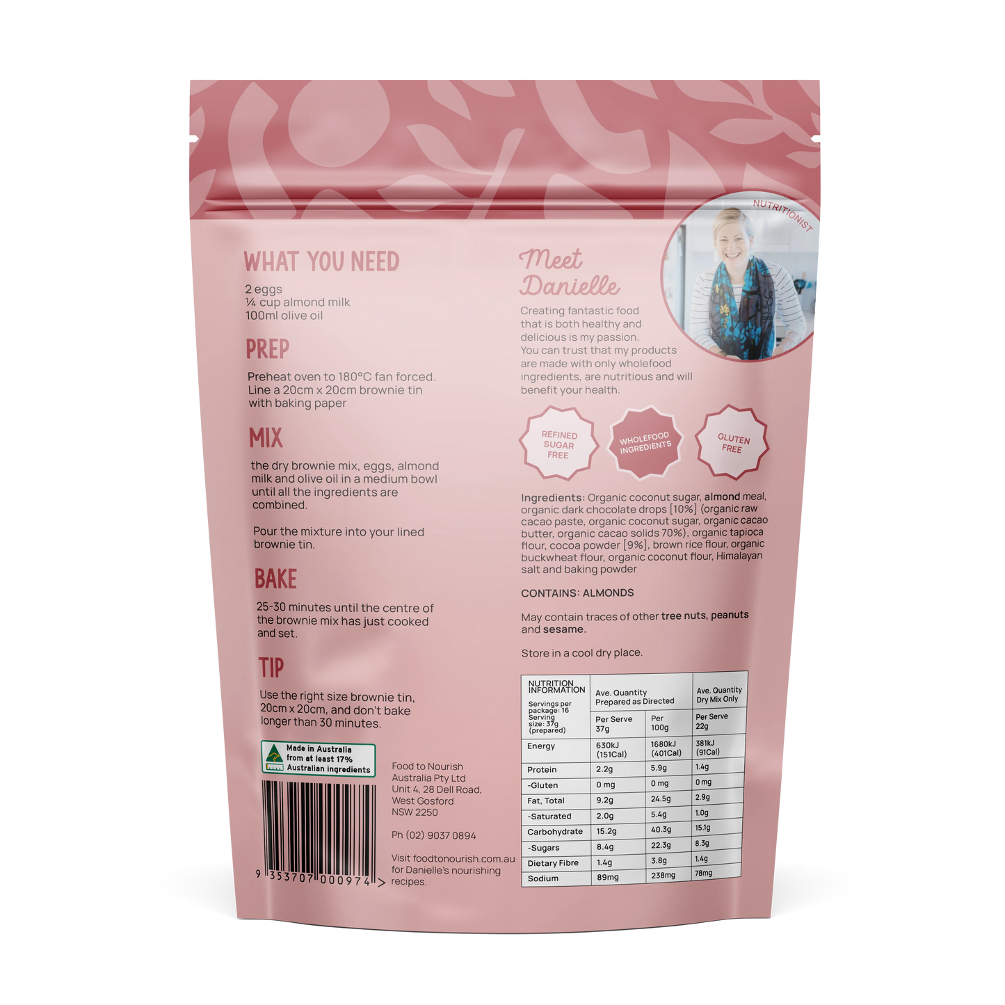 Food to Nourish Brownie Mix