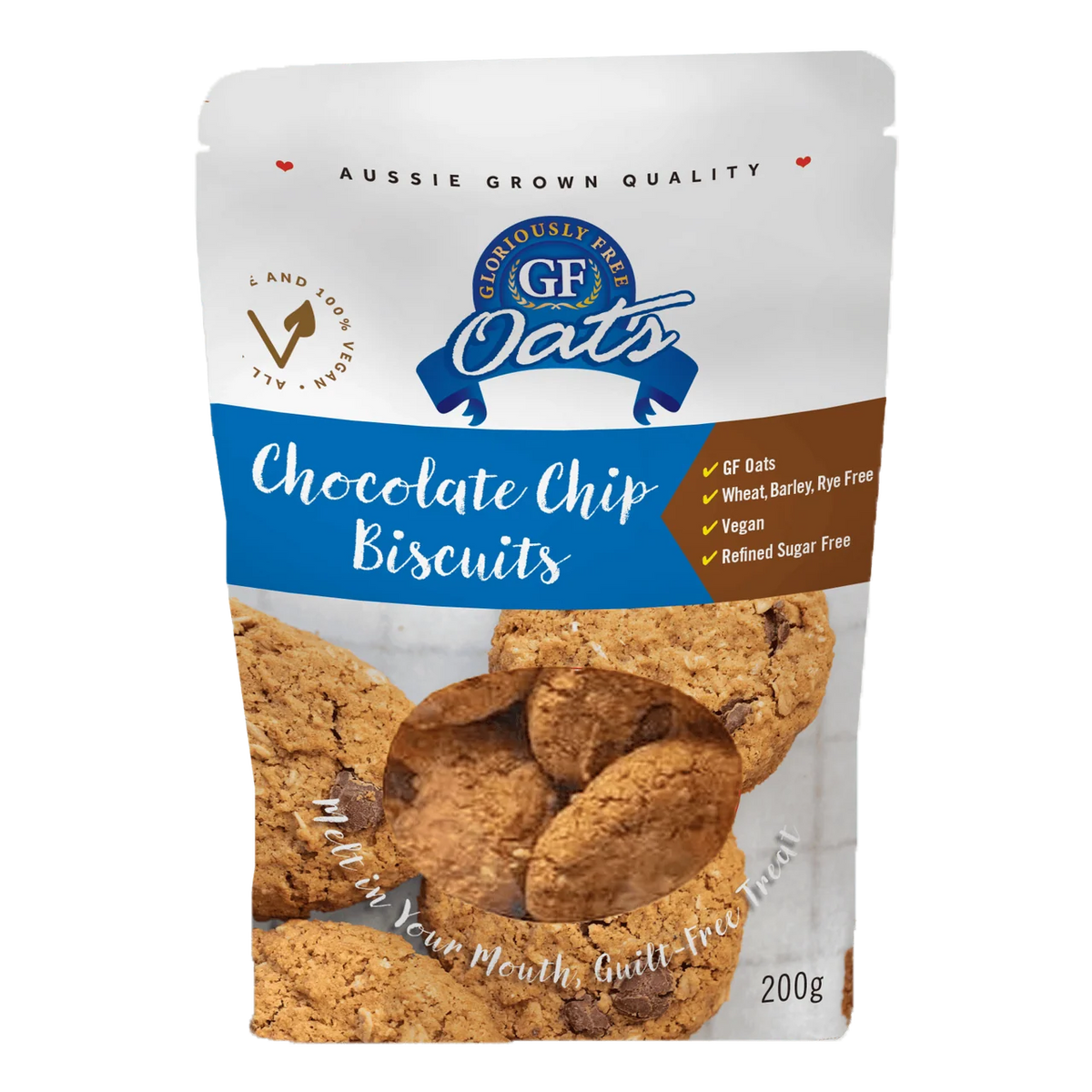 GF Oats Choc Chip Biscuits