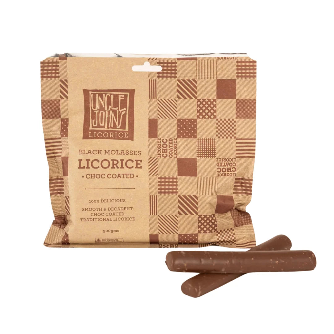 Uncle Johns Licorice Choc Coated