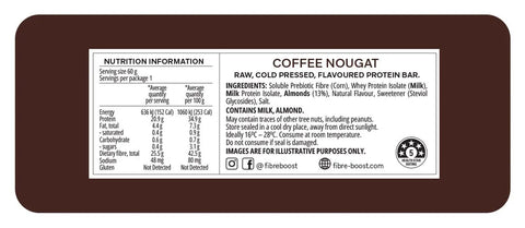 Fibre Boost Coffee Nougat Protein Bar