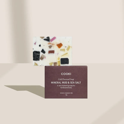 Cooki Haircare Cold Pressed Hand & Body Soap in Mineral Mud & Sea Salt