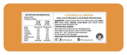 Fibre Boost Cookies & Cream Protein Bar