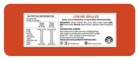 Fibre Boost Creme Brulee Protein Bar