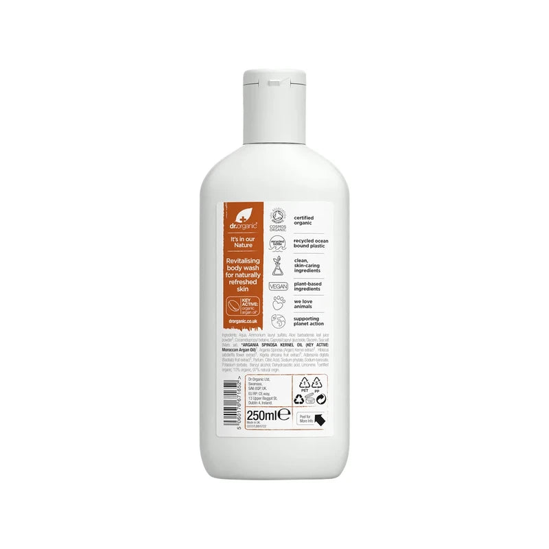 Dr Organic Body Wash Organic Moroccan Argan Oil