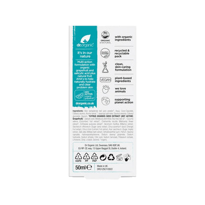 Dr Organic Oil Control Moisturiser Skin Clear Organic Tea Tree