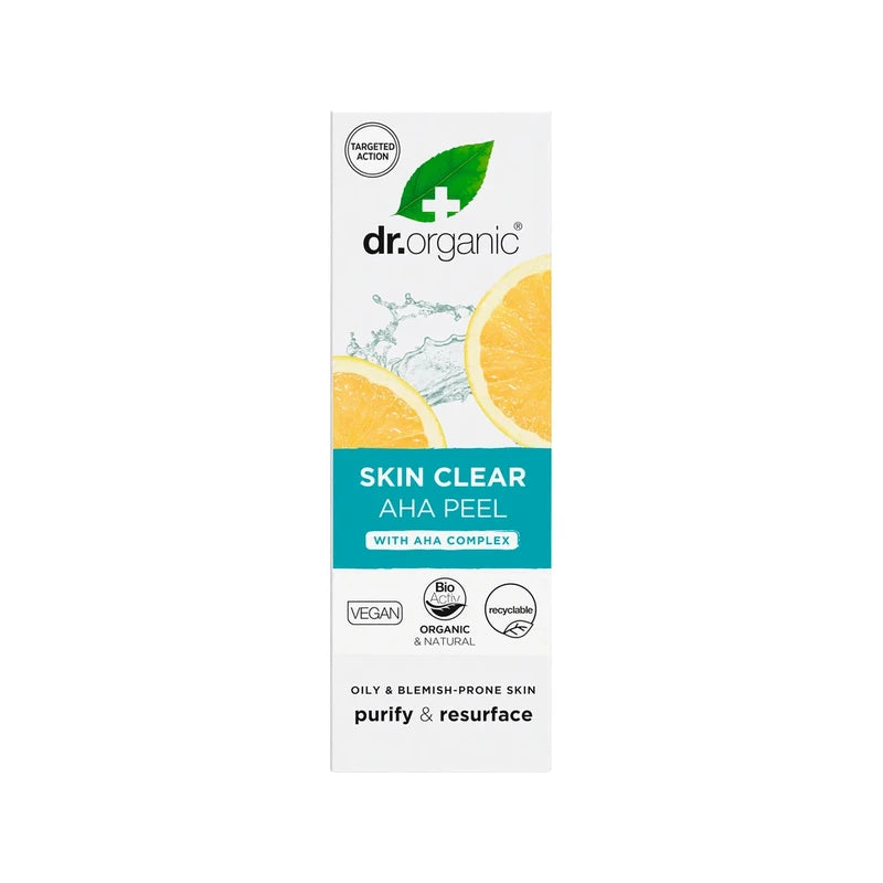 Dr Organic AHA Peel Skin Clear