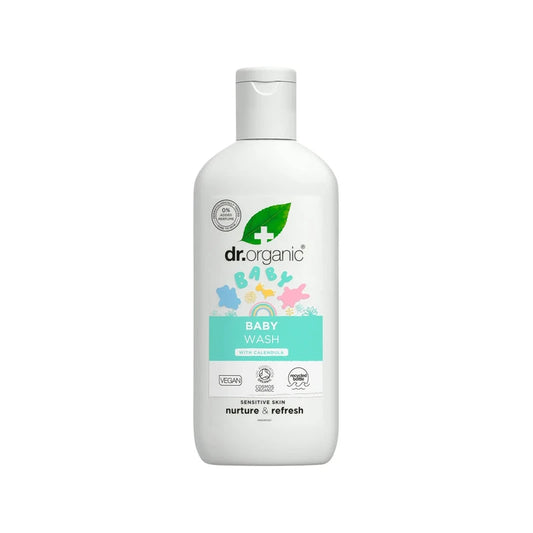 Dr Organic Unfragranced Top To Toe Baby Wash Organic Calendula