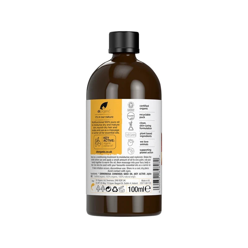 Dr Organic Jojoba Oil 100% Pure