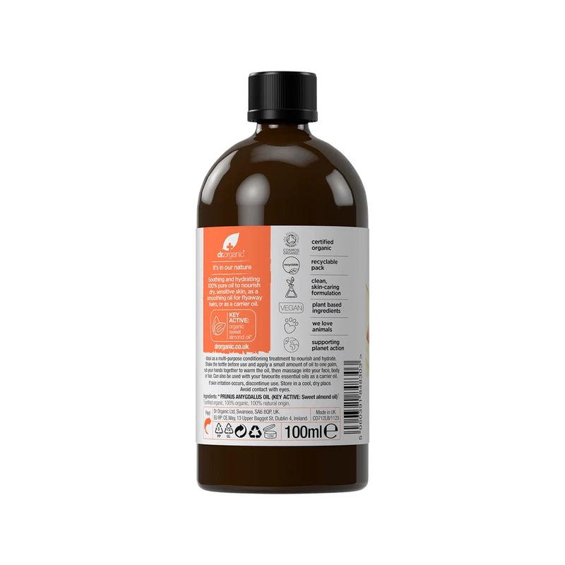 Dr Organic Sweet Almond Oil 100% Pure