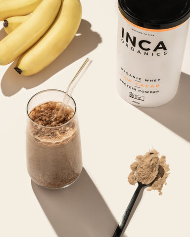 Inca Organics Organic Whey Protein Powder Raw Cacao
