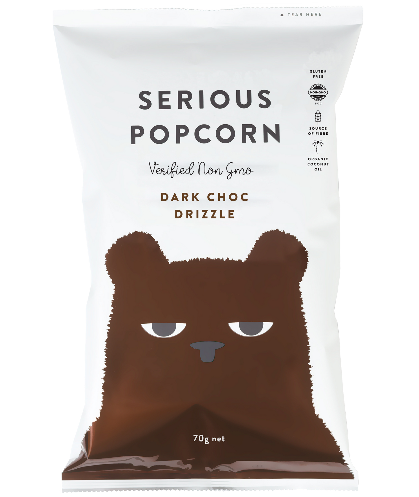 Serious Popcorn (Dark Choc Drizzle)