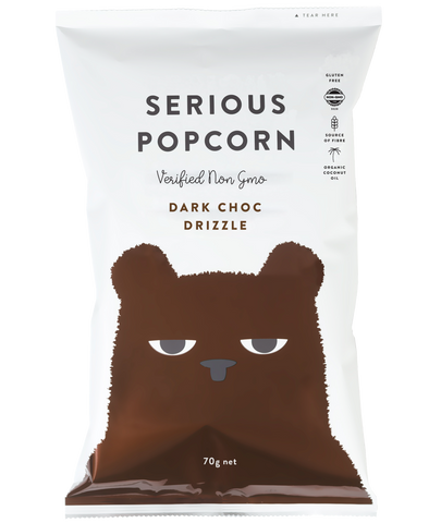 Serious Popcorn (Dark Choc Drizzle)
