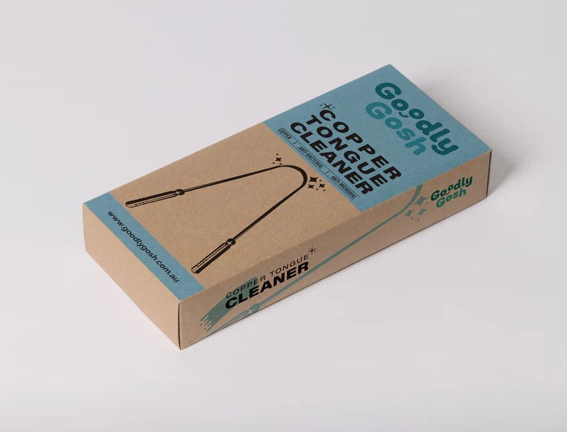 Goodly Gosh Copper Tongue Cleaner Traditional (Double Handle)