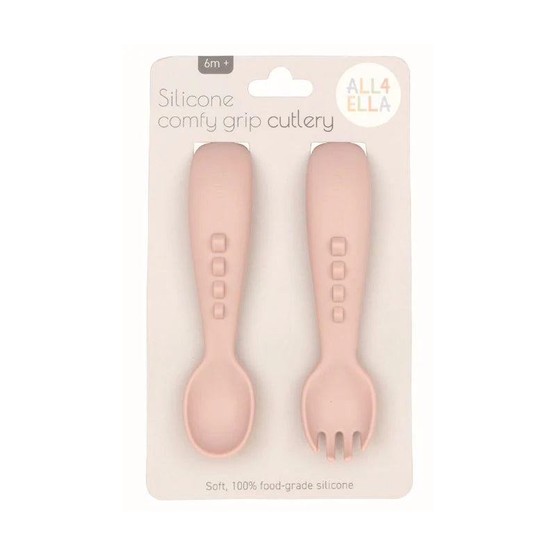 all4ella Silicone Comfy Grip Cutlery