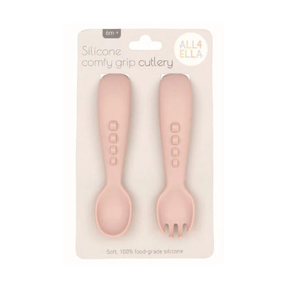 all4ella Silicone Comfy Grip Cutlery