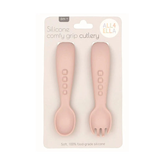 all4ella Silicone Comfy Grip Cutlery